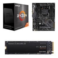  AMD Ryzen 7 5800X, ASUS X570 TUF Gaming Plus WiFi, WD Black SN750 1TB M.2 NVMe, Computer Build Combo