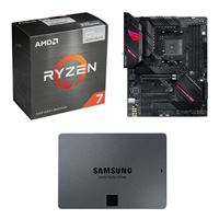  AMD Ryzen 7 5700G with Wraith Stealth Cooler, ASUS B550-F ROG Strix Gaming WiFi, Samsung 870 QVO 2TB 2.5" SSD, Computer Build Combo