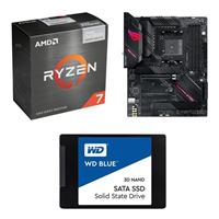 AMD Ryzen 7 5700G with Wraith Stealth Cooler, ASUS B550-F ROG Strix Gaming WiFi, WD Blue 1TB 2.5" SSD, Computer Build Combo