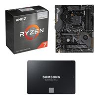  AMD Ryzen 7 5700G with Wraith Stealth Cooler, ASUS X570 TUF Gaming Plus WiFi, Samsung 870 EVO 2TB 2.5" SSD, Computer Build Combo
