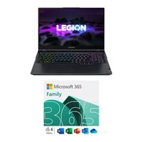  Lenovo Legion 5 82JY009DUS bundled with Microsoft 365 Family - 12 Month Subscription for up to 6 People