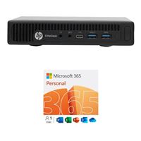  HP Refurbished EliteDesk 800 G2 Mini bundled with Microsoft 365 Personal - 12 Month Subscription for 1 Person