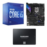  Intel Core i5-10400 with Intel Stock Cooler, ASUS Z590-E ROG STRIX Gaming WiFi, Samsung 870 EVO 2TB 2.5" SSD, Computer Build Combo