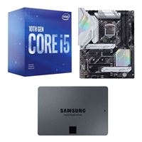  Intel Core i5-10400 with Intel Stock Cooler, ASUS Z590-A Prime, Samsung 870 QVO 2TB 2.5" SSD, Computer Build Combo