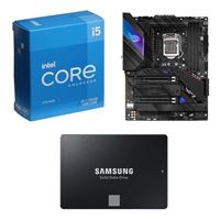  Intel Core i5-11600K, ASUS Z590-E ROG STRIX Gaming WiFi, Samsung 870 EVO 2TB 2.5" SSD, Computer Build Combo