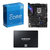  Intel Core i5-11600K, ASUS Z590-E ROG STRIX Gaming WiFi, Samsung 870 EVO 1TB 2.5" SSD, Computer Build Combo