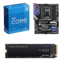  Intel Core i5-11600K, MSI Z590 MPG Gaming Carbon WiFi, WD Black SN750 1TB M.2 NVMe, Computer Build Combo