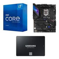  Intel Core i7-11700K, ASUS Z590-E ROG STRIX Gaming WiFi, Samsung 870 EVO 2TB 2.5" SSD, Computer Build Combo