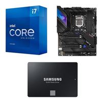  Intel Core i7-11700K, ASUS Z590-E ROG STRIX Gaming WiFi, Samsung 870 EVO 1TB 2.5" SSD, Computer Build Combo