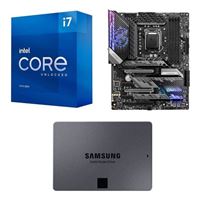  Intel Core i7-11700K, MSI Z590 MPG Gaming Carbon WiFi, Samsung 870 QVO 2TB 2.5" SSD, Computer Build Combo
