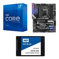  Intel Core i7-11700K, MSI Z590 MPG Gaming Carbon WiFi, WD Blue 1TB 2.5" SSD, Computer Build Combo