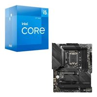  Intel Core i5-12400 with Intel Stock Cooler, MSI Z690 MAG Tomahawk WiFi DDR4, CPU / Motherboard Combo