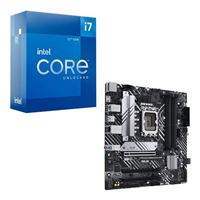  Intel Core i7-12700K, ASUS B660M-A Prime DDR4, CPU / Motherboard Combo