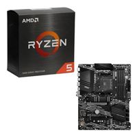  AMD Ryzen 5 5600X with Wraith Stealth Cooler, MSI B550-A Pro, CPU / Motherboard Combo