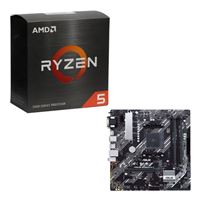  AMD Ryzen 5 5600X with Wraith Stealth Cooler, ASUS Prime B450M-A II, CPU / Motherboard Combo