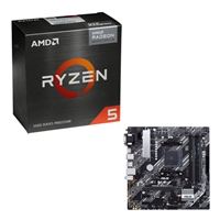  AMD Ryzen 5 5600G with Wraith Stealth Cooler, ASUS Prime B450M-A II, CPU / Motherboard Combo