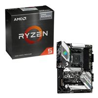  AMD Ryzen 5 5600G with Wraith Stealth Cooler, ASRock B550 Steel Legend, CPU / Motherboard Combo
