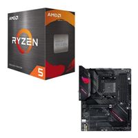  AMD Ryzen 5 5600 with Wraith Stealth Cooler, ASUS B550-F ROG Strix Gaming WiFi, CPU / Motherboard Combo