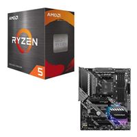 AMD Ryzen 5 5600 with Wraith Stealth Cooler, MSI B550 MAG...