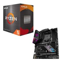 AMD Ryzen 5 5600 with Wraith Stealth Cooler, ASUS X570-E ROG Strix Gaming WiFi II, CPU / Motherboard Combo