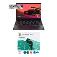  Lenovo IdeaPad Gaming 3 Platinum Collection bundled with Microsoft 365 Family - 12 Month Subscription for up to 6 People