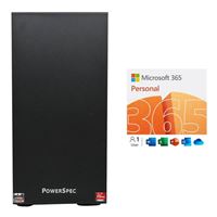 PowerSpec B734 bundled with Microsoft 365 Personal - 12...