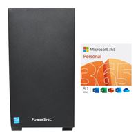 PowerSpec G365 bundled with Microsoft 365 Personal - 12...
