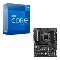  Intel Core i7-12700K, MSI Z690-A Pro DDR4, CPU / Motherboard Combo
