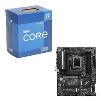  Intel Core i7-12700 with Intel Stock Cooler, MSI Z690-A Pro DDR4, CPU / Motherboard Combo