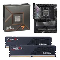  AMD Ryzen 7 7700X, ASUS X670E ROG Crosshair Hero, G.Skill Flare X5 Series 32GB DDR5-6000 Kit, Computer Build Combo