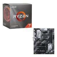  AMD Ryzen 7 3700X with Wraith Prism Cooler, ASUS B550-PLUS Prime AC-HES, CPU / Motherboard Combo