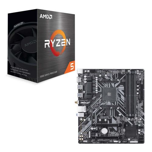 AMD Ryzen 5 5600X, Gigabyte B450M DS3H WiFi, CPU - Micro