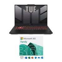  ASUS TUF Gaming A17 FA707XU-MS94 Laptop bundled with Microsoft 365 Family - 12 Month Subscription, Up to 6 People, Auto Renewal