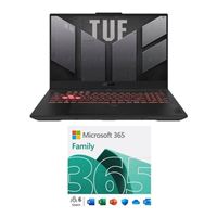  ASUS TUF Gaming A17 FA707XV-MS94 Laptop bundled with Microsoft 365 Family - 12 Month Subscription, Up to 6 People, Auto Renewal