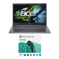  Acer Aspire 5 15 A515-58M-77RN Laptop bundled with Microsoft 365 Family - 12 Month Subscription, Up to 6 People, Auto Renewal