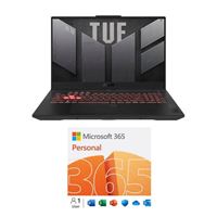  ASUS TUF Gaming A17 FA707XU-MS94 Laptop bundled with Microsoft 365 Personal - 12 Month Subscription, 1 Person, Auto Renewal