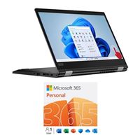  Lenovo ThinkPad L13 Yoga Gen 2-in-1 Laptop bundled with Microsoft 365 Personal - 12 Month Subscription, 1 Person, Auto Renewal