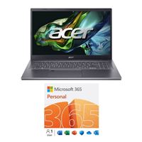  Acer Aspire 5 15 A515-58M-77RN Laptop bundled with Microsoft 365 Personal - 12 Month Subscription, 1 Person, Auto Renewal