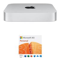  Apple Mac mini MNH73LLA bundled with Microsoft 365 Personal - 12 Month Subscription, 1 Person, Auto Renewal