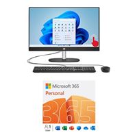  HP 24-cr0041 All-in-One Desktop bundled with Microsoft 365 Personal - 12 Month Subscription, 1 Person, Auto Renewal