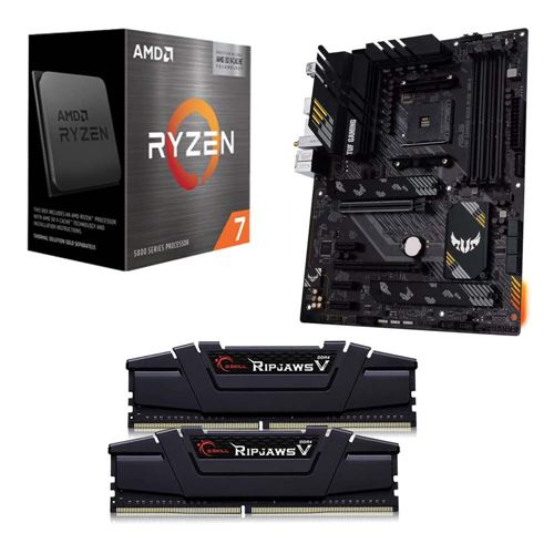 INLAND Micro Center AMD Ryzen 7 5800X 8-Core 16-Thread AM4 Unlocked Desktop  Processor with ASUS TUF Gaming X570-PLUS (WI-FI) PCIe 4.0 Dual M.2 USB 3.2