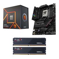  AMD Ryzen 9 7900X, ASUS B650E-F ROG Strix Gaming WiFi, G.Skill Flare X5 Series 32GB DDR5-6000 Kit, Computer Build Bundle