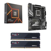  AMD Ryzen 7 7700X, Gigabyte B650 Gaming X AX v2, G.Skill Flare X5 Series 32GB DDR5-6000 Kit, Computer Build Bundle