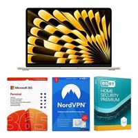  Apple MacBook Air MXCU3LLA, Bundled with 12 Month Subscriptions of Microsoft 365 Personal AR, ESET Home Security Premium, and NordVPN