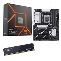  AMD Ryzen 5 7600X, ASUS B650E Max Gaming WiFi, G.Skill 16GB DDR5 6000, Computer Build Bundle
