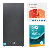  PowerSpec B686 Desktop, Bundled with a 12 Month Subscription of Microsoft 365 Personal, and ESET Home Security Premium 3Y 1D