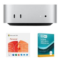  Apple Mac mini MU9D3LL A Desktop, Bundled with a 12 Month Subscription of Microsoft 365 Personal, and ESET Home Security Premium 3Y 1D