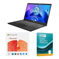  MSI Modern 15H C2HMTG-223US Laptop, Bundled with a 12 Month Subscription of Microsoft 365 Personal, and ESET Home Security Premium 3Y 1D