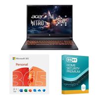  Acer Nitro V 16 ANV16-61-R8UE Gaming Laptop, Bundled with a 12 Month Subscription of Microsoft 365 Personal, and ESET Home Security Premium 3Y 1D