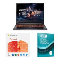  Acer Nitro V 16 ANV16-61-R8UE Gaming Laptop, Bundled with a 12 Month Subscription of Microsoft 365 Personal, and ESET Home Security Essential 3Y 1D